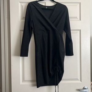 SHEIN Curve sparkly black party dress